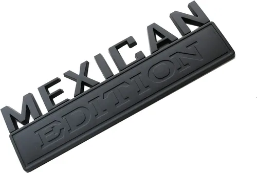 Vista 3 de 1 pieza emblema insignia calcomanía edición mexicana grande de 7" bandera de automóvil calcomanía militar de repuesto para F150 F250 F350 Chevy Negro