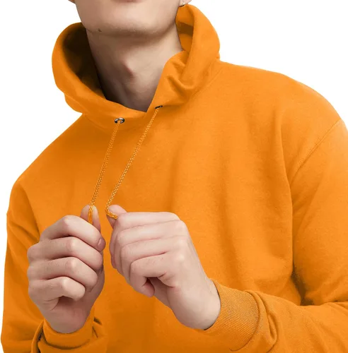 Vista 4 de Hanes Sudadera EcoSmart con capucha para hombre, de forro polar, de peso medio, sudadera con capucha para hombre