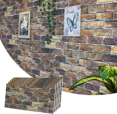 Vista 52 de Dundee Deco Paneles de pared 3D de ladrillo sintético, revestimiento, paneles de pared con aspecto de piedra gris, revestimiento de espuma