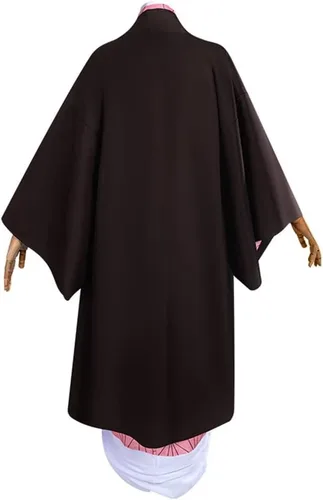 Vista 6 de Anime Cosplay Costume Kimono for Adult Robe Halloween Outfit With Props Wig