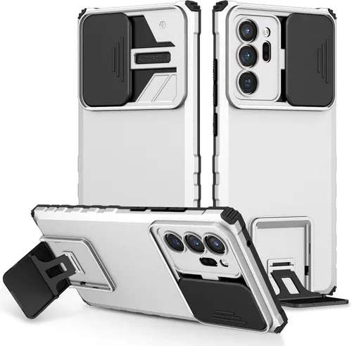 Vista 90 de Funda compatible con Samsung Galaxy M13 5G/A04 Dimensional Soporte Ventana Corredera Teléfono Móvil Funda Protectora a Prueba de Golpes para Samsung