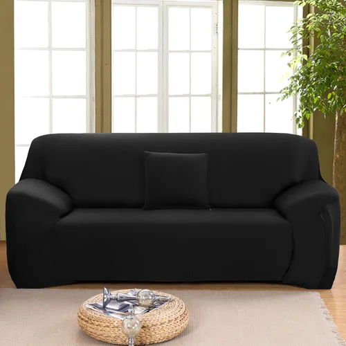Vista 19 de ele ELEOPTION Fundas de sofá biplaza de alta elasticidad para sofá de 2 cojines, fundas de sofá biplaza para protector de muebles, juego de sofá