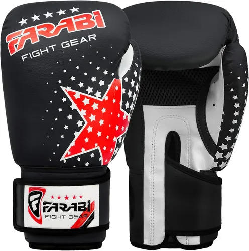 Vista 7 de Farabi Sports Guantes de boxeo para niños, 6 onzas, guantes de boxeo para jóvenes, MMA, Muay Thai, guantes de boxeo para niños, lo mejor