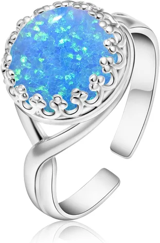 Vista 34 de 925 Sterling Silver Gemstone Rings for Women - Anniversary Rings for Women - Sterling Silver Rings for Women - Dainty Sterling Silver Rings