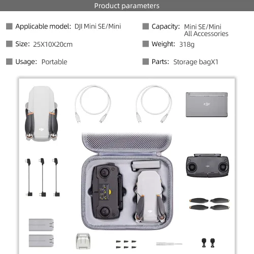 Vista 4 de Funda para Dji Mini SE Drone (para Dji Mini SE Drone)[solo funda]