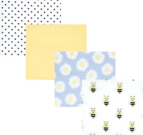 Vista 167 de Hudson Baby Mantas receptoras unisex de franela de algodón para bebé, avión, talla única