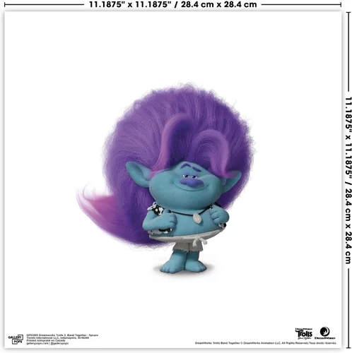 Vista 6 de Trends International Gallery Pops Trolls Band Together - Póster de pared de Bruce, 12.00 x 12.00 pulgadas, versión sin marco