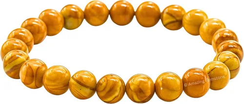 Vista 572 de Amazing Gemstone Crystal Bracelet for Women Men's Gifts - Protection Healing Crystal Bracelet - 8mm Gemstone Beaded Stretchable Bracelet Pulseras