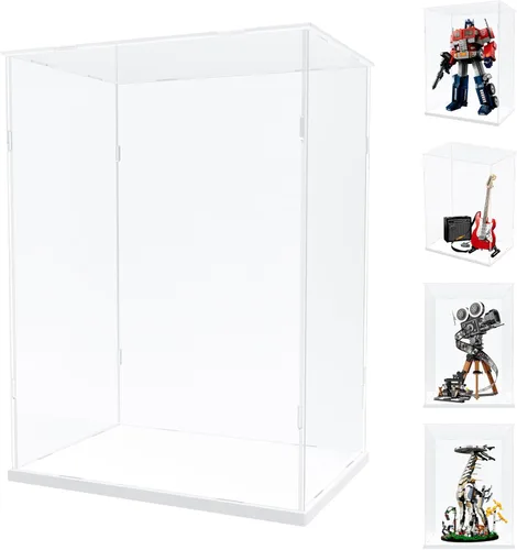 Vista 29 de Choowin Vitrina de acrílico para casco de Lego Star Wars para casco de Lego Capitán Rex, vitrinas de acrílico transparente grueso