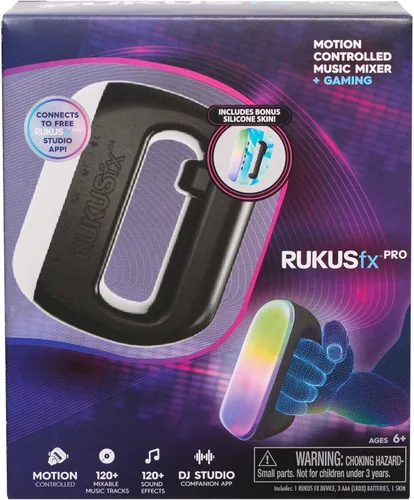 Vista 8 de RUKUSfx PRO - Mezclador de música controlado por movimiento Plus para juegos con piel, luces y sonidos adicionales, juguetes para niños a partir