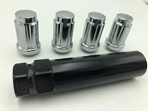 Vista 3 de Cromo 10x1.25 MM Bloqueo ATV Lug Nuts Llave W para Kawasaki, Honda, Suzuki, Yamaha, Arctic Cat