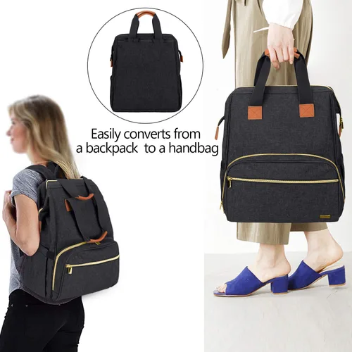 Vista 6 de Teamoy Bolsa para extractor de leche compatible con Spectra S1, S2, Medela y bolsa enfriadora, bolsa convertible para extractor de leche y mochila