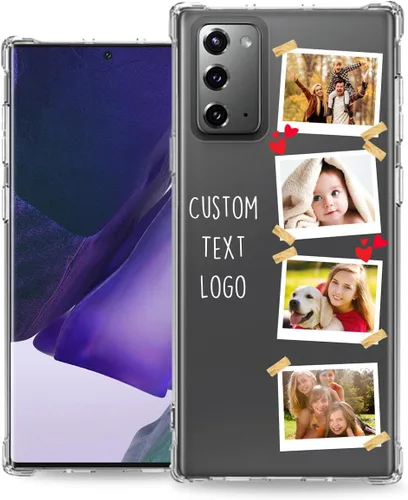 Vista 8 de Funda de teléfono personalizada para Samsung Galaxy Note 20 Ultra Photo Text, Personalizada para añadir tu nombre de imagen, Note20 Funda con bolsa