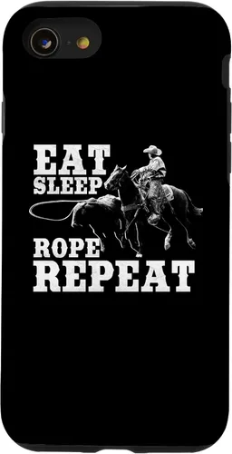 Vista 18 de Team Roping Funny Rodeo Cowboy Cowgirl Horse Riding Roper Case for iPhone 17