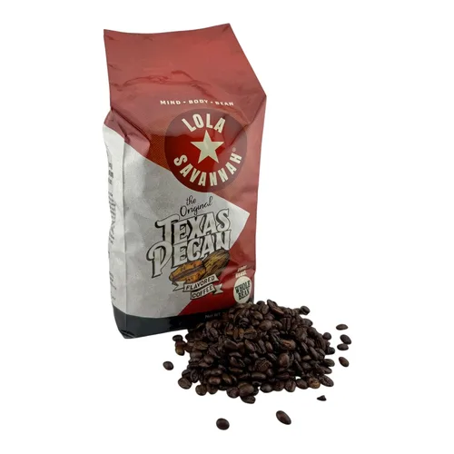 Vista 15 de Lola Savannah Café con cafeína en grano entero con nuez de plátano, 2 libras