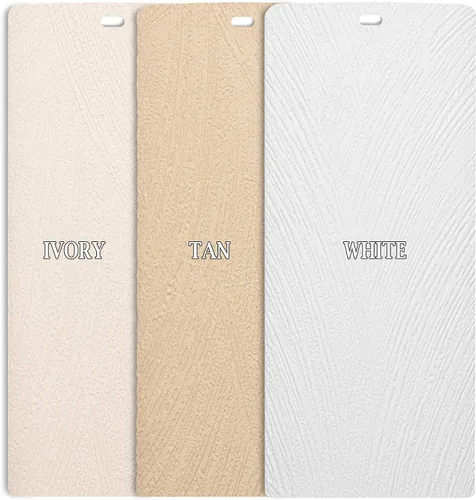 Vista 5 de DALIX Alaska - Listones de textura vertical blanca para ventana, 58.5, paquete de 5