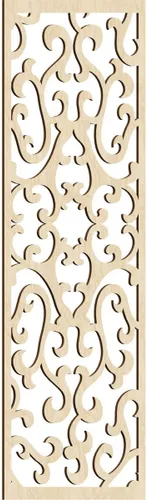 Vista 89 de 9 3/8 pulgadas de ancho x 24 3/8 pulgadas de alto x 1/4 de alto Smithfield paneles de pared de madera con calado, abedul