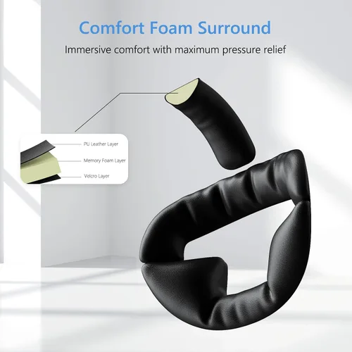 Vista 4 de Upgraded Head Strap Compatible with 2023 Oculus Quest 3, Elite Strap for Meta Quest 3, One Click Stretch and Retract Design, VR Headset Accessories