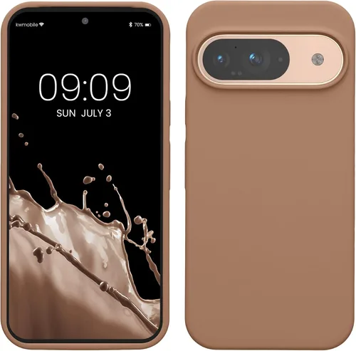 Vista 194 de kwmobile Funda Compatible con Google Pixel 6 Pro - Funda de Teléfono de Silicona TPU con Acabado Suave - Azul Caribe