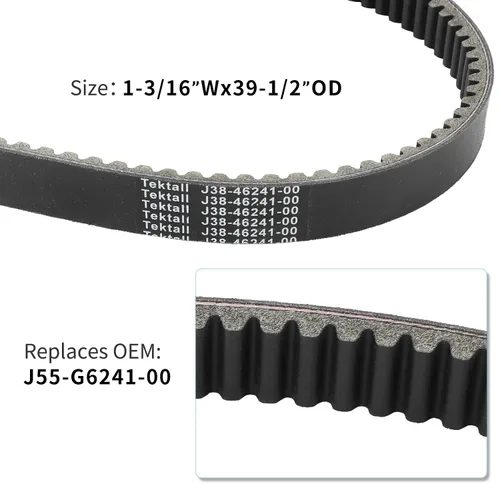 Vista 6 de J55-G6241-00 Kit de correa de embrague, kits de correa de generador de accionamiento y arranque JN6-H1173-00 Correa de transmisión de embrague