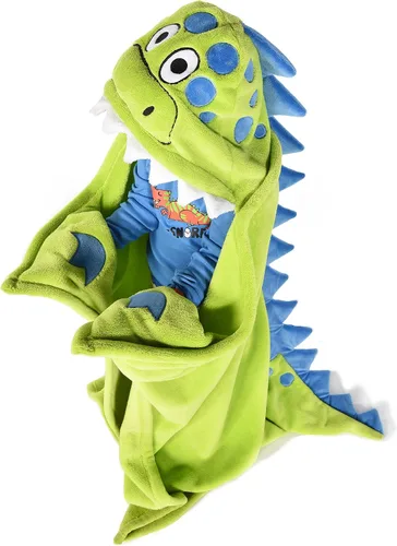 Vista 19 de Manta con capucha para llevar puesta Lazy One para niños, manta con capucha de animales (Oso)
