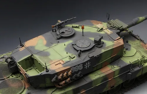 Vista 5 de Meng Kit de modelo de tanque de batalla principal alemán leopardo