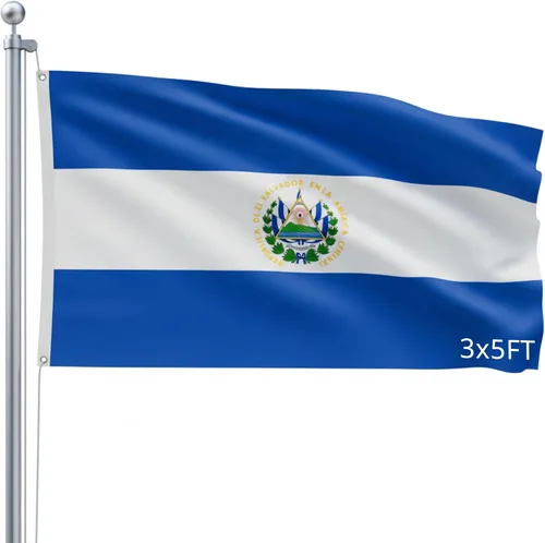 Vista 13 de Bandera para exteriores de SSK de poliéster resistente al clima por ambos lados. Tamaño grande: 3 pies por 5 pies, camuflaje (Army Star (Camo))