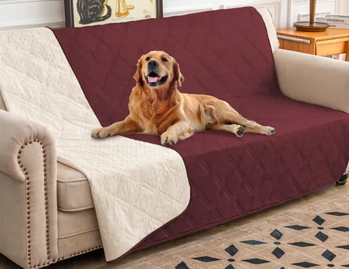 Vista 67 de Ameritex Funda impermeable para cama de perro, manta para mascotas con parte trasera antideslizante para muebles, cama, sofá