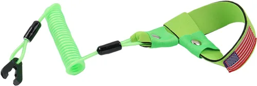 Vista 14 de Cordón de Interruptor de Parada de Emergencia para Barco Adecuado para Yamaha Jet Ski Waverunner, Ajuste Universal, Azul, Paquete de 1, Tirador