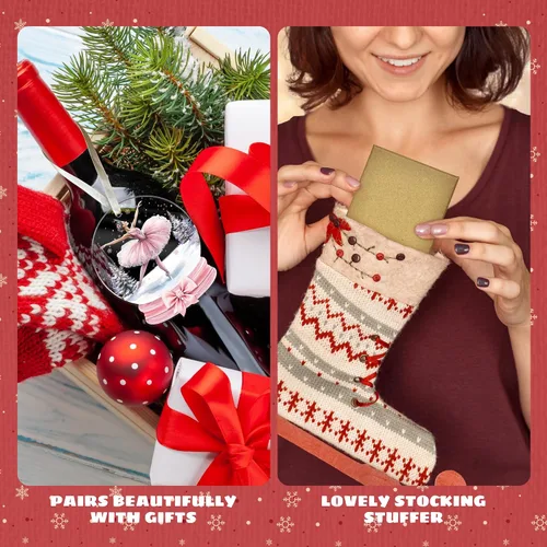 Vista 5 de MAPDTWO Adorno de Bailarina - Adornos de Bailarina para Árbol de Navidad - Adorno de Baile - Regalos de Ballet para Niñas, Niños - Regalos