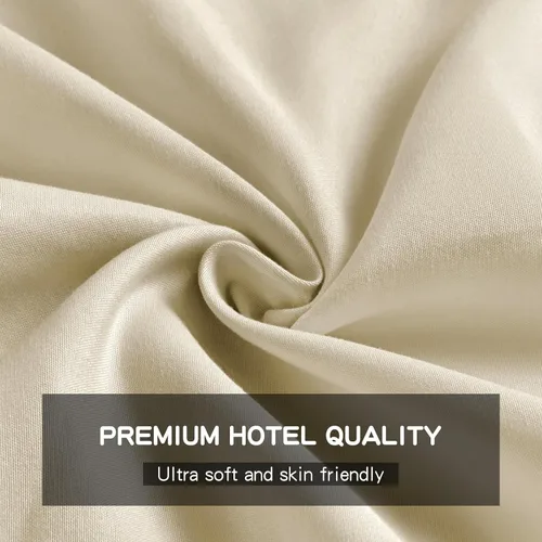 Vista 3 de FreshCulture Sábana encimera individual XL – Sábana encimera individual XL de calidad hotelera – Sábana encimera superior de microfibra cepillada
