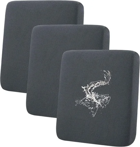 Vista 71 de Fundas impermeables para sofá seccional, fundas de cojín antideslizantes para sofá Ajuste seccional en forma de L, tela jacquard elástica, parte