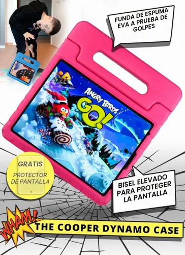 Vista 3 de Cooper Dynamo - Funda oficial para iPad Pro de 11 pulgadas para niños de 4ª/3ª/2ª/1ª/1ª generación 2022/2021/2020/2018 Espuma resistente, mango