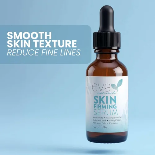 Vista 7 de Eva Naturals Suero reafirmante de la piel de (1 oz), suero de día o noche reafirma instantáneamente la piel suelta y afina las arrugas