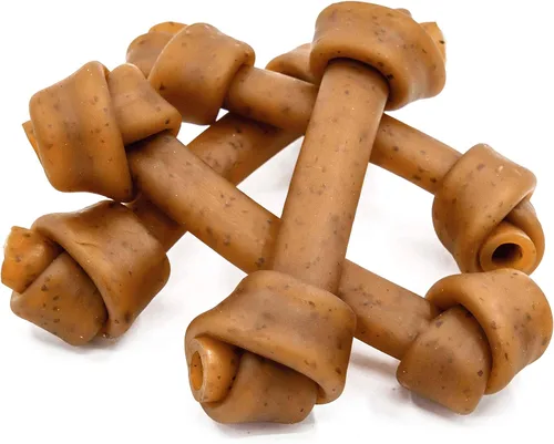 Vista 10 de Jungle Calling - Golosinas para perros con mantequilla de maní, huesos sin cuero crudo para perros pequeños Easy to Digest, Dental Puppy Chews