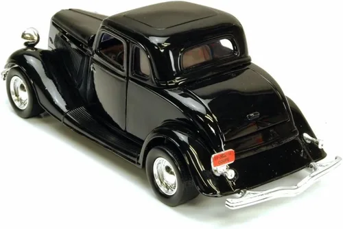 Vista 3 de 1934 Ford Coupe, Negro - Motormax 73217 - Coche de juguete a escala 1/24 fundido a troquel