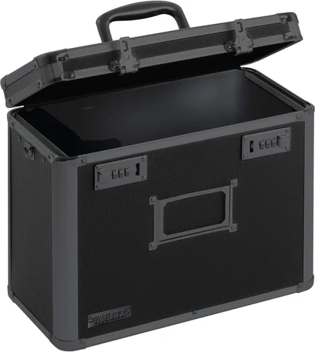 Vista 12 de Vaultz Caja Organizadora de Almacenamiento de Archivos - 14 x 7 x 12.19 Pulgadas Tamaño Carta, Contenedores de Almacenamiento Portátiles con Bloqueo