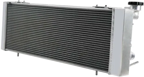 Vista 6 de Radiador para Jeep Cherokee XJ Wagoneer Comanche 1984-2001 Pickup Truck 2.1L 2.5L L4 2.8L V6 4.0L L6 Gas, 1 fila de radiador de aluminio completo +