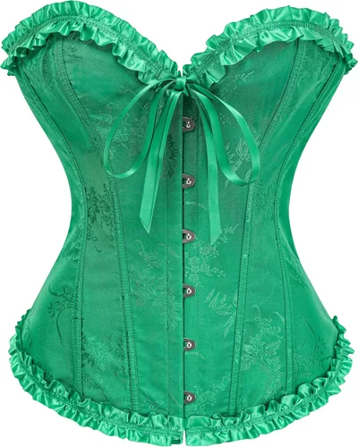 Vista 9 de SZIVYSHI Corsé para mujer, lencería moldeadora, body con cintura de encaje
