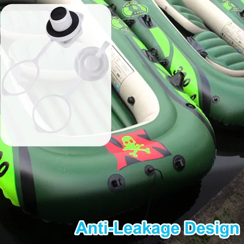 Vista 4 de Válvula de aire inflable para barco, 2 piezas de válvula de aire inflables para barcos, tapones de aire en espiral, tornillo de repuesto de inflado