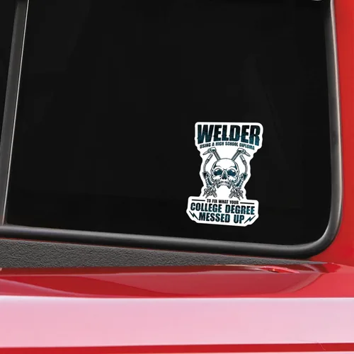 Vista 2 de Adhesivo de vinilo de soldadura para soldador, para cajas de herramientas, taquillas, automóviles, camiones, ventanas, laptops, tazas y más, 5