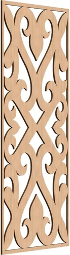 Vista 89 de Keene Paneles de pared decorativos de madera con calado, 9 3/8 pulgadas de ancho x 24 3/8 pulgadas de alto x 1/4 de alto, abedul Birch