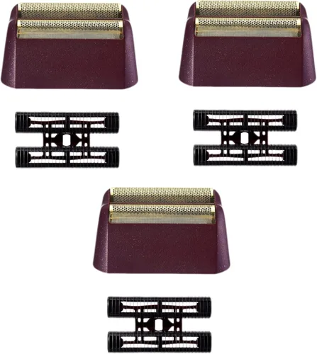 Vista 9 de Cabezales de repuesto para afeitado compatibles con Wahl 7031-100/7043-100 Foil&Cutter Paquete de 2 cuchillas de repuesto rojas de aluminio serie