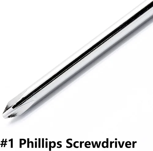 Vista 2 de Phillips - Destornillador largo de 8 pulgadas, destornillador largo #1 de cabeza cruzada de eje extra largo Extra Long Screwdriver Non-Slip