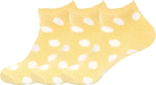 Vista 11 de BambooMN Calcetines de spa de nailon mullidos con infusión de aloe para mujer, color morado lavanda, 3 pares