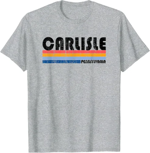 Vista 7 de Camiseta vintage estilo Carlisle, PA de los años 70 y 80, Gris