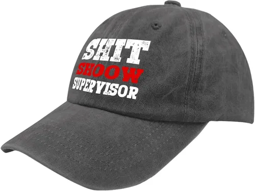 Vista 2 de devor Baseball Caps Shit Shoow Supervisor Baseball Caps, Graphic Dad Hats for Women