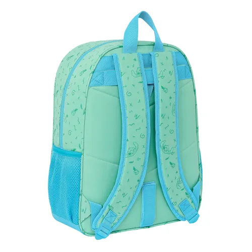 Vista 3 de Mochila Escolar Lilo & Stitch Aloha Turquesa 33 x 42 x 14 cm