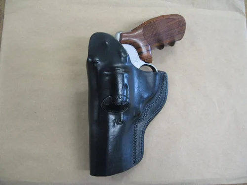 Vista 2 de Azula IWB - Funda de piel para Smith & Wesson N Frame 3" Revolver S&W Negro RH