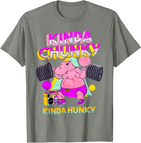 Vista 67 de Kinda Chunky Kinda Hunky, camiseta de gimnasio para culturismo, Negro